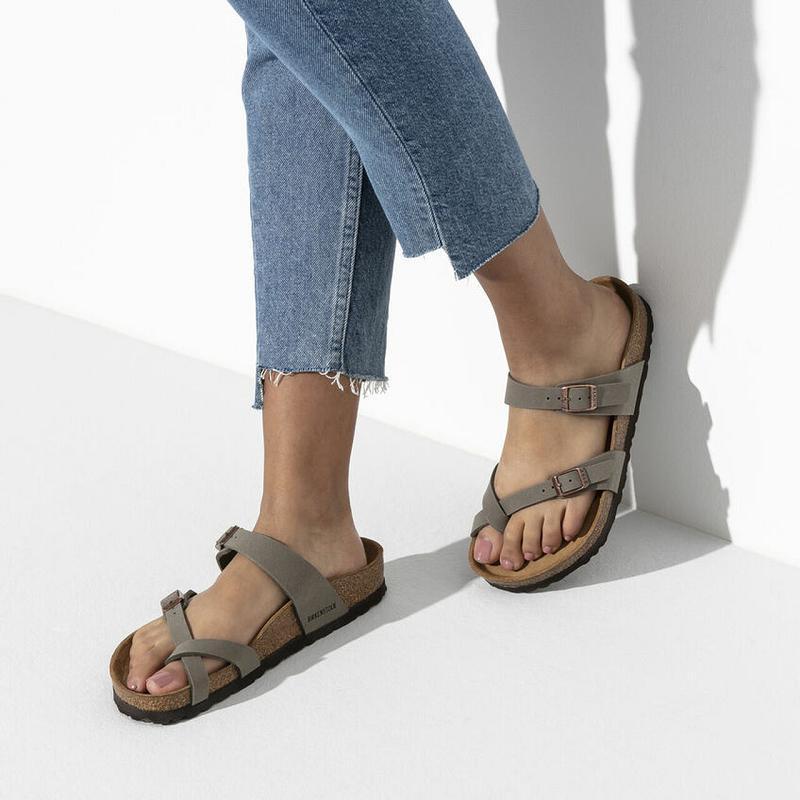 Birkenstock Birkibuc Mayari Dame Grå | DK 406VRW